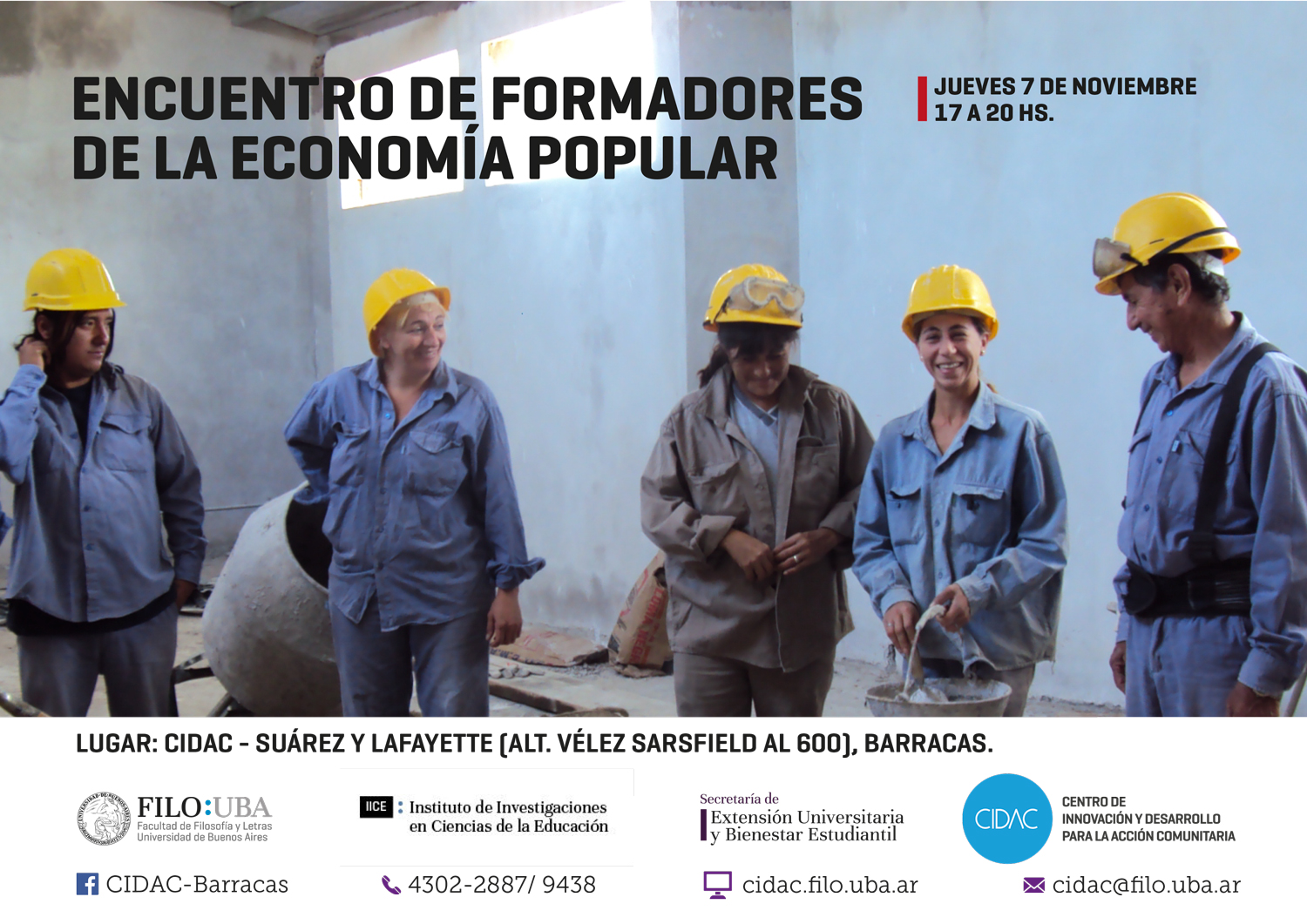 trabajadores y trabajadoras de la construcción