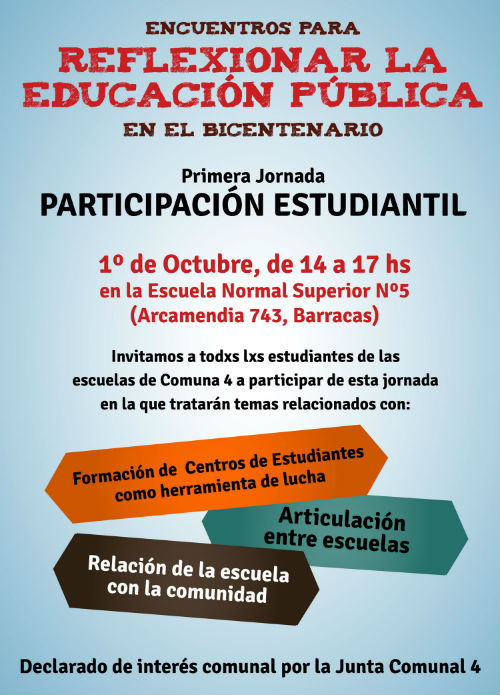 Jornada participación estudiantil